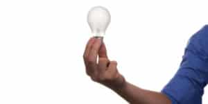 Holding a Bulb in Hand