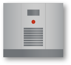Floor Mount Rotary Screw with Refrigerated Dryer