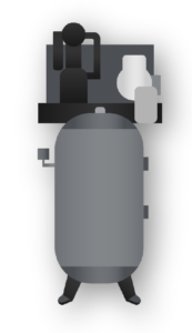 Piston Compressor with Dryer