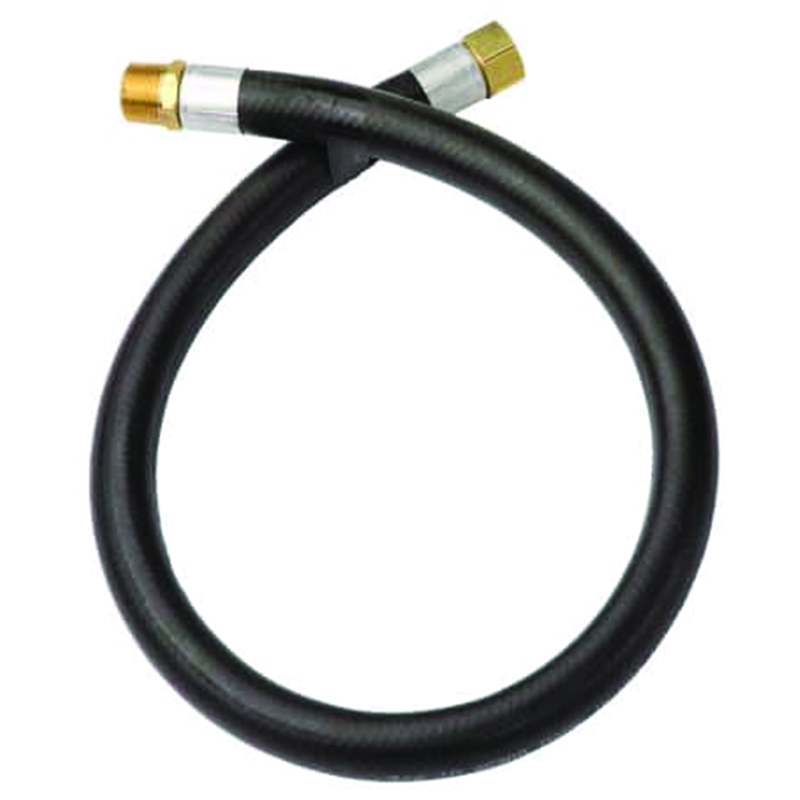 48-Inch Stainless Steel Air Compressor Hose – 1/2 NPT, 450 PSI